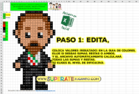 Pixel Personajes Mexicanos 2 - Revolución - Sumas y Restas